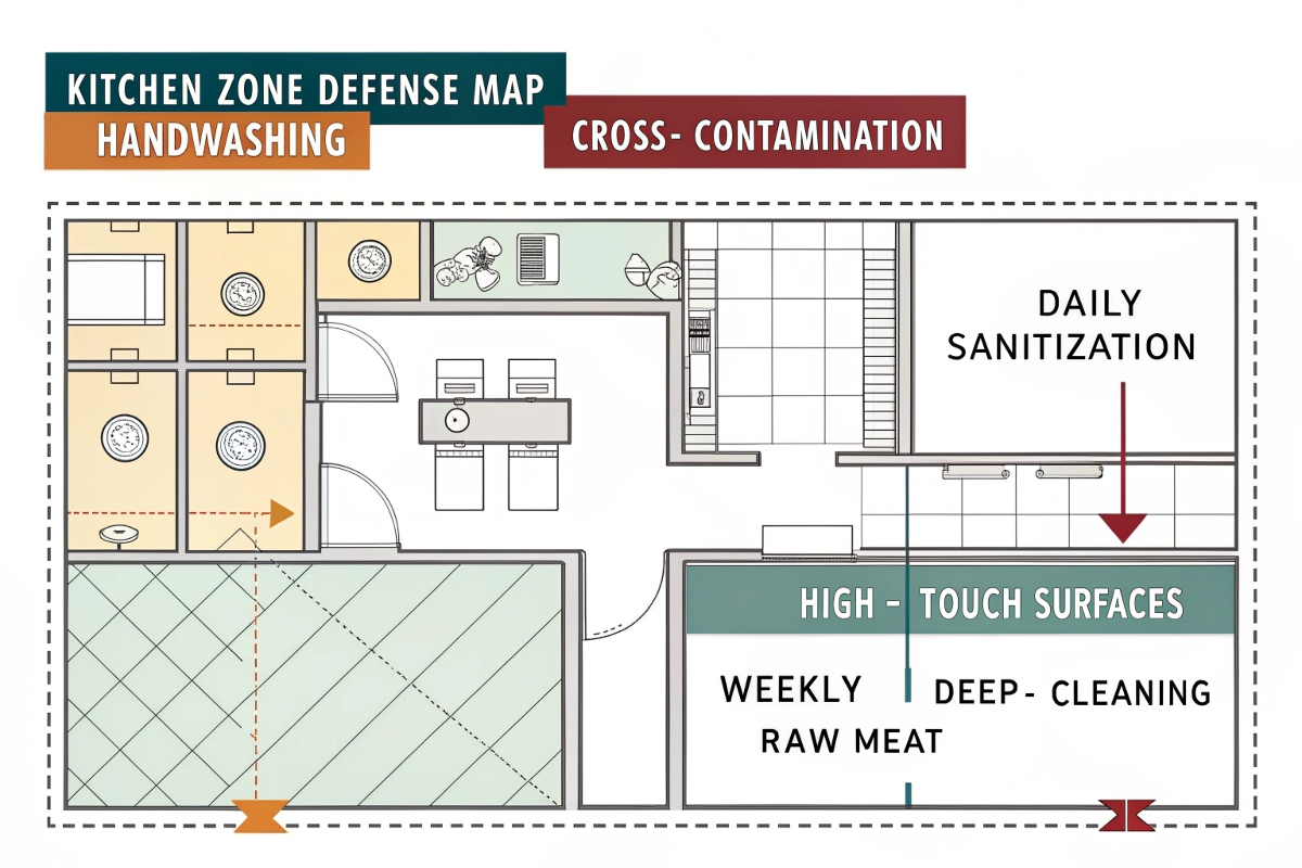 kitchen zone defense map