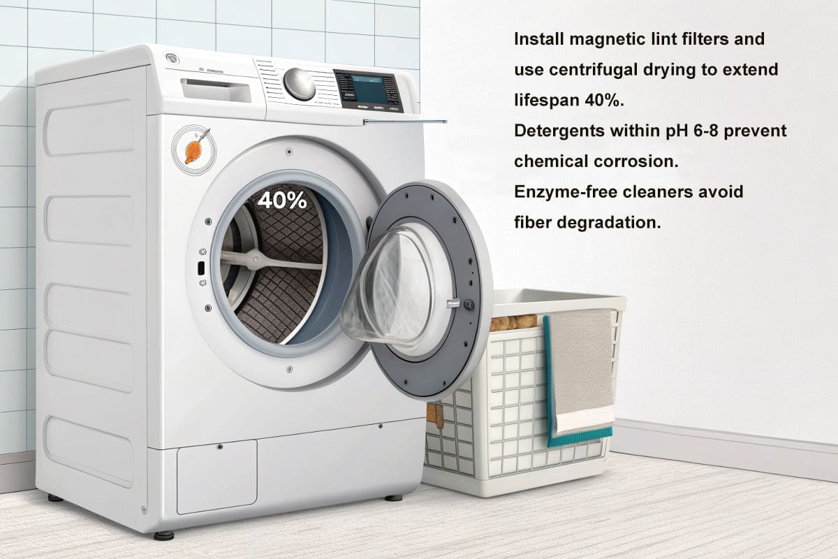 Installation des Flusenfilters in der Waschmaschine