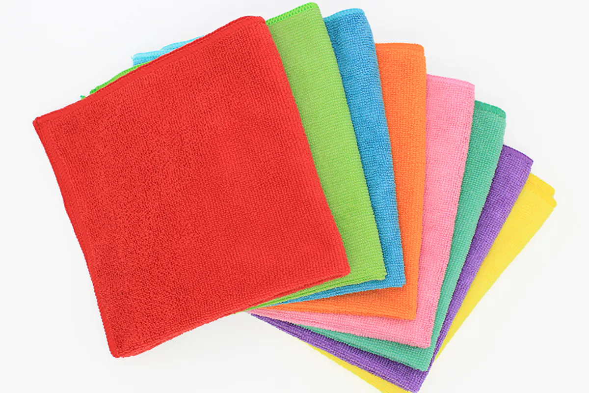Microfiber structure close-up