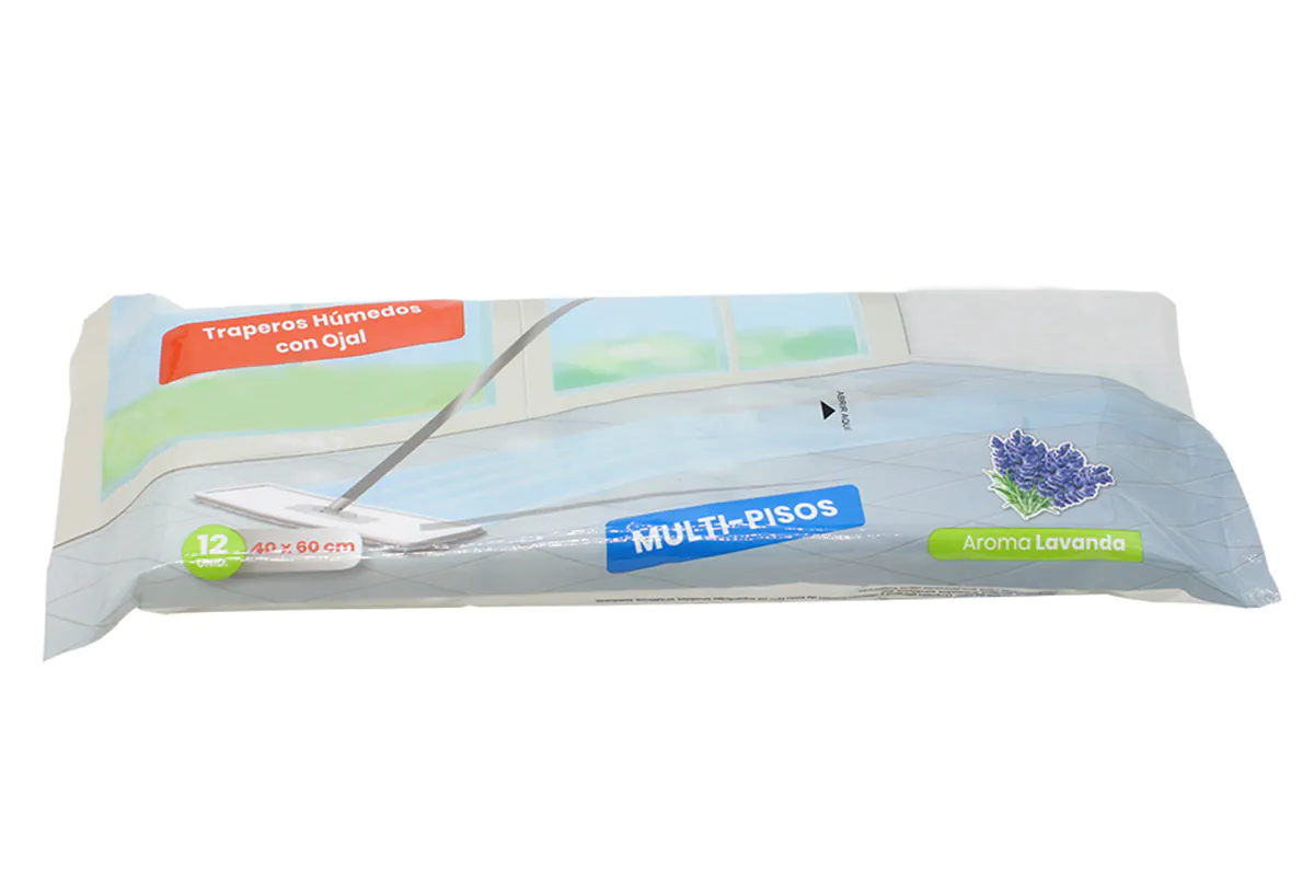 Lenços umedecidos para chão