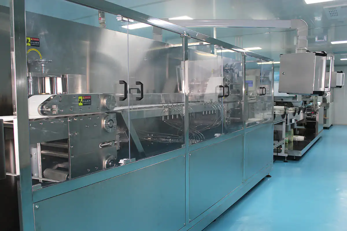 Vollautomatische Produktionslinie 10 nasse Wischtücher 10