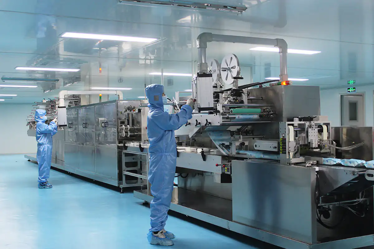 Vollautomatische Produktionslinie 13 nasse Wischtücher 13