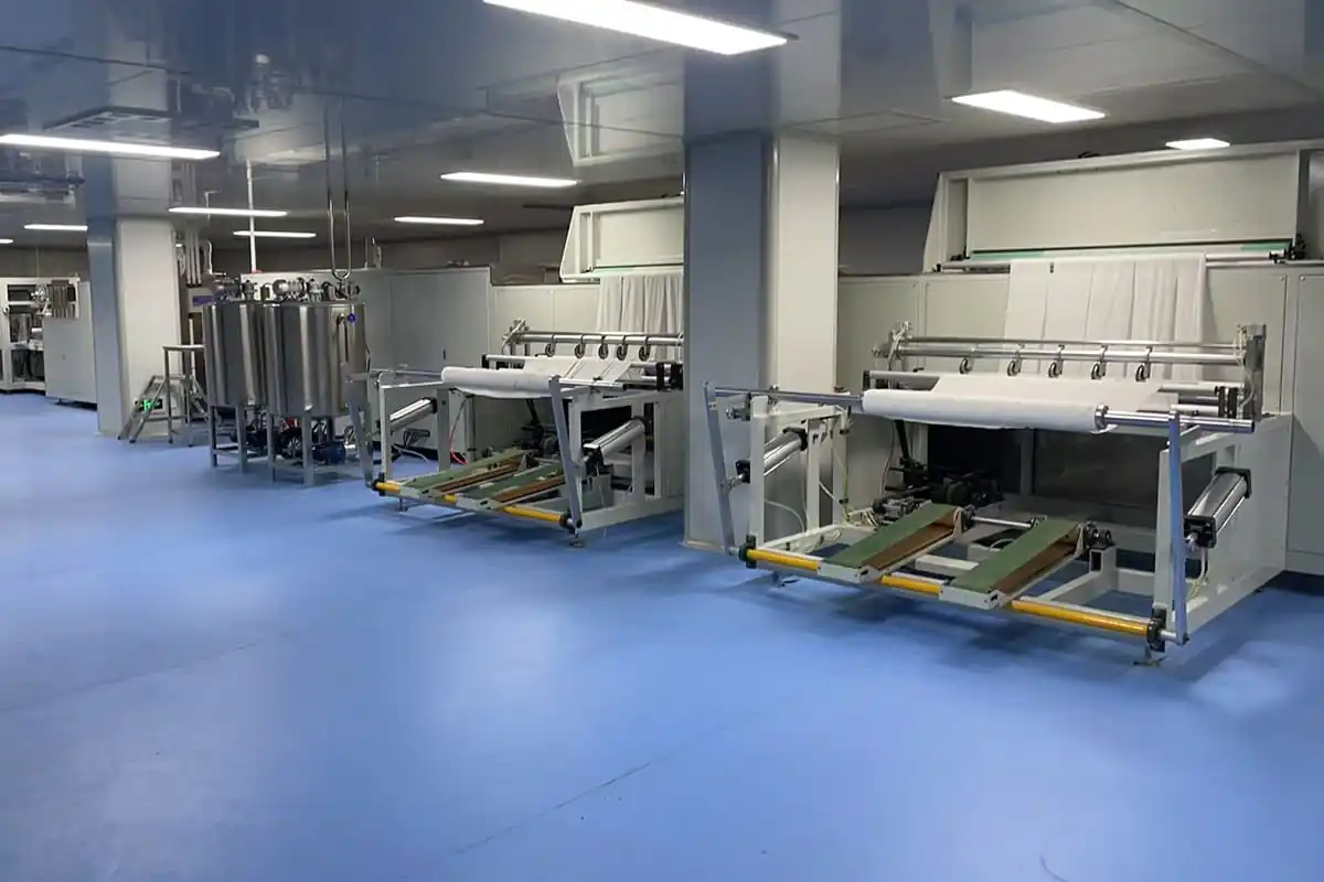 Vollautomatische Produktionslinie 6 nasse Wischtücher 6