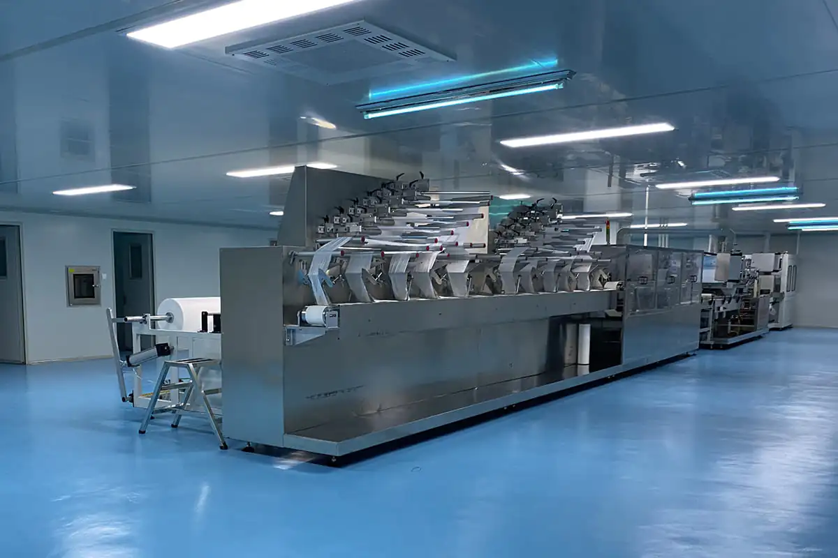 Vollautomatische Produktionslinie 8 nasse Wischtücher 8