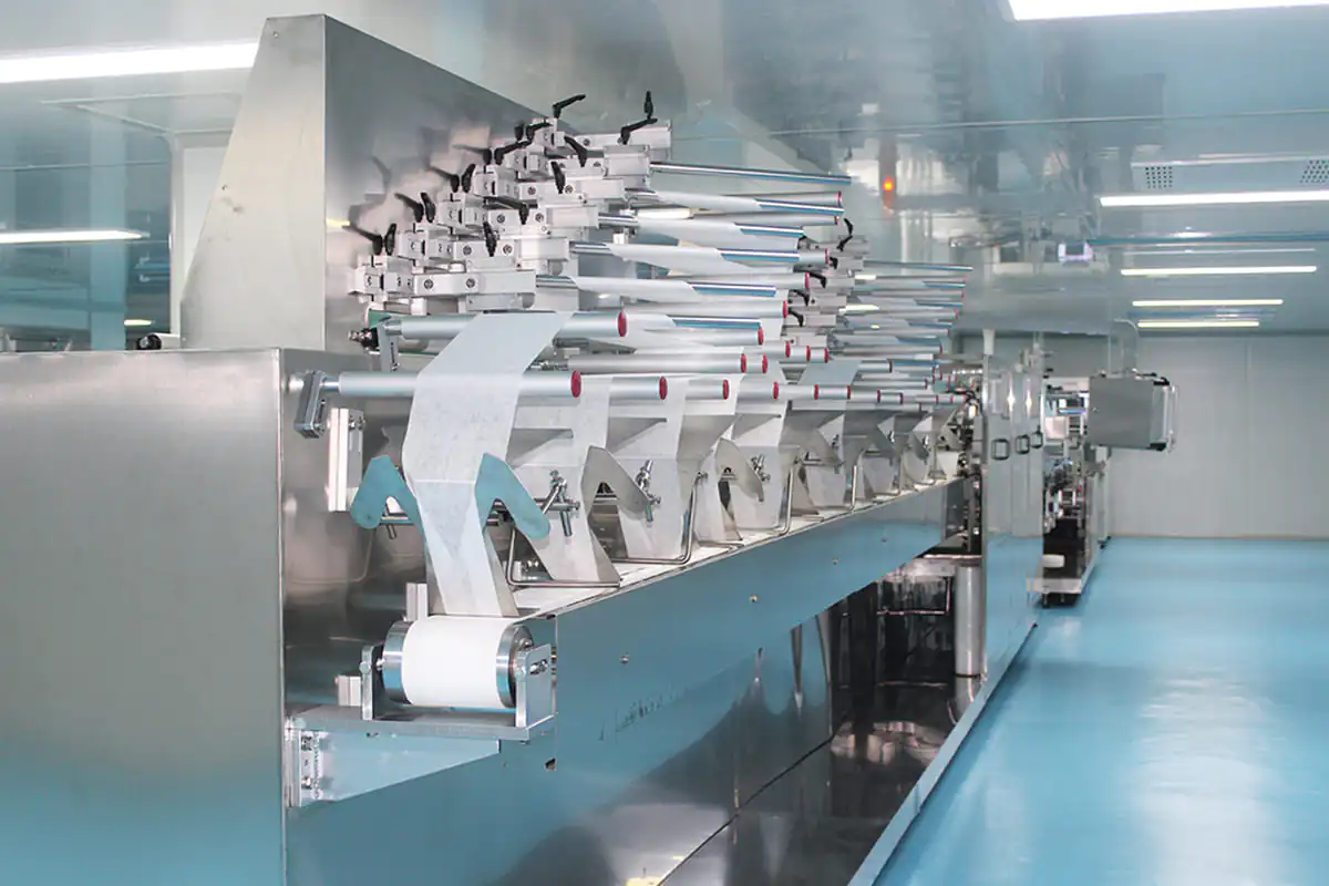 Vollautomatische Produktionslinie 9 nasse Wischtücher 9