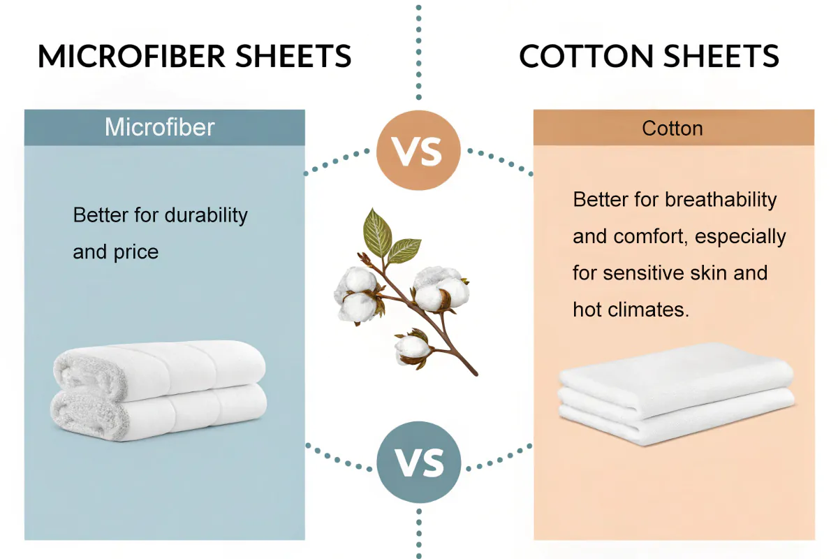 microfiber vs cotton sheets