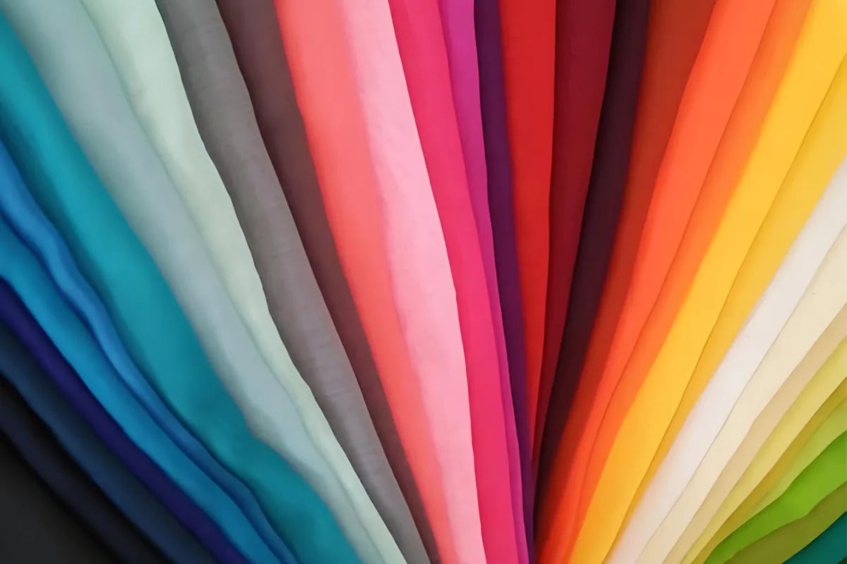 Schrittweises Färben von Viskose