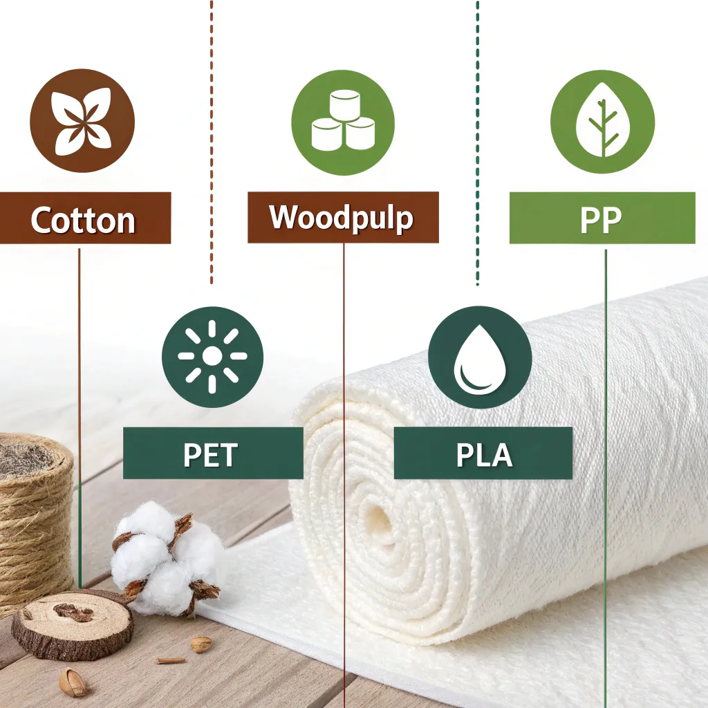 Nonwoven fiber types