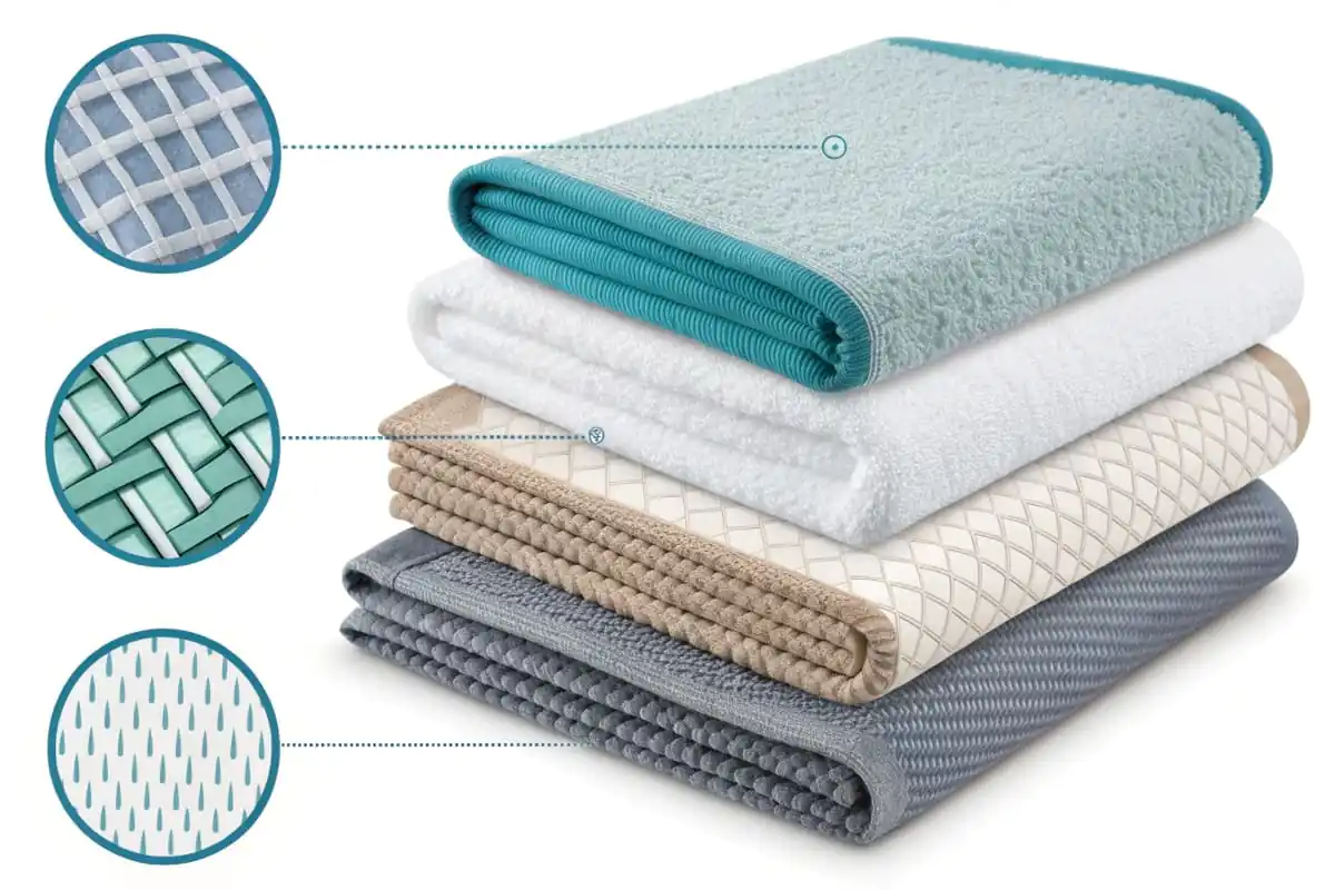 Microfiber weave types comparison
